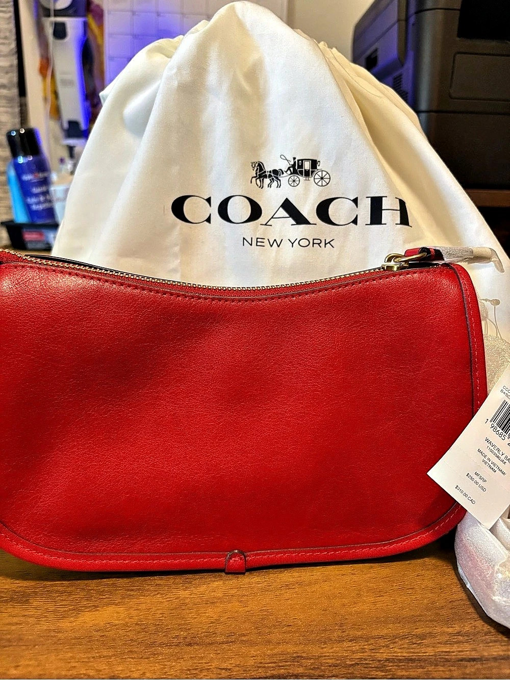 Coach Waverly Bag Red Shoulder Bag NWT